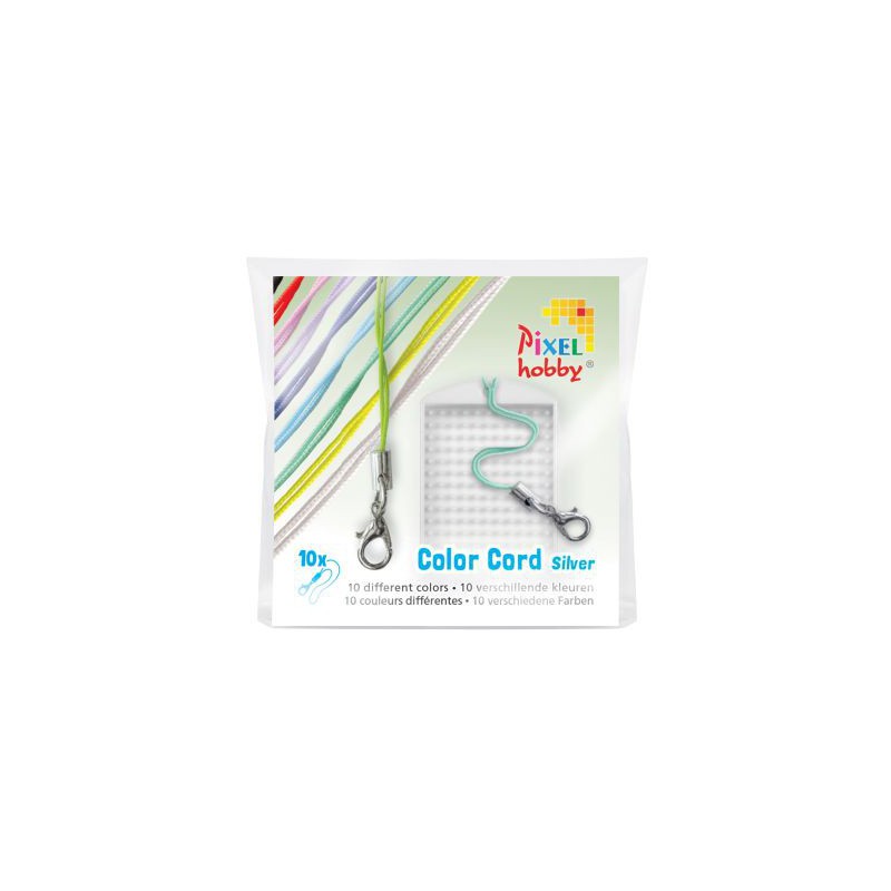 Pixel hobby, Color cord (set van 10) - Zilver