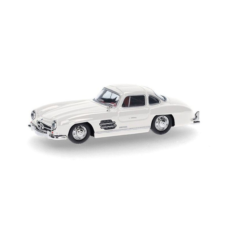 Mercedes Benz 300 SL (Vleugeldeur) (wit) 1:87, Herpa