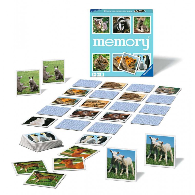 Animal babies memory Ravensburger met foto's