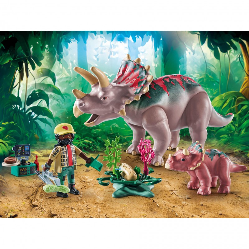 Playmobil Dinos - 71821 Triceratops familie