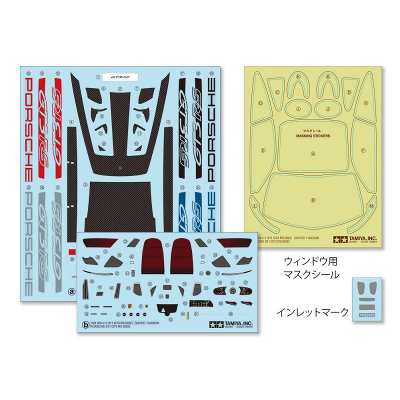 Porsche 911 GT3 RS (992) 1:24, Tamiya