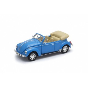 VW Kever Cabriolet (blauw), 1:24, Welly