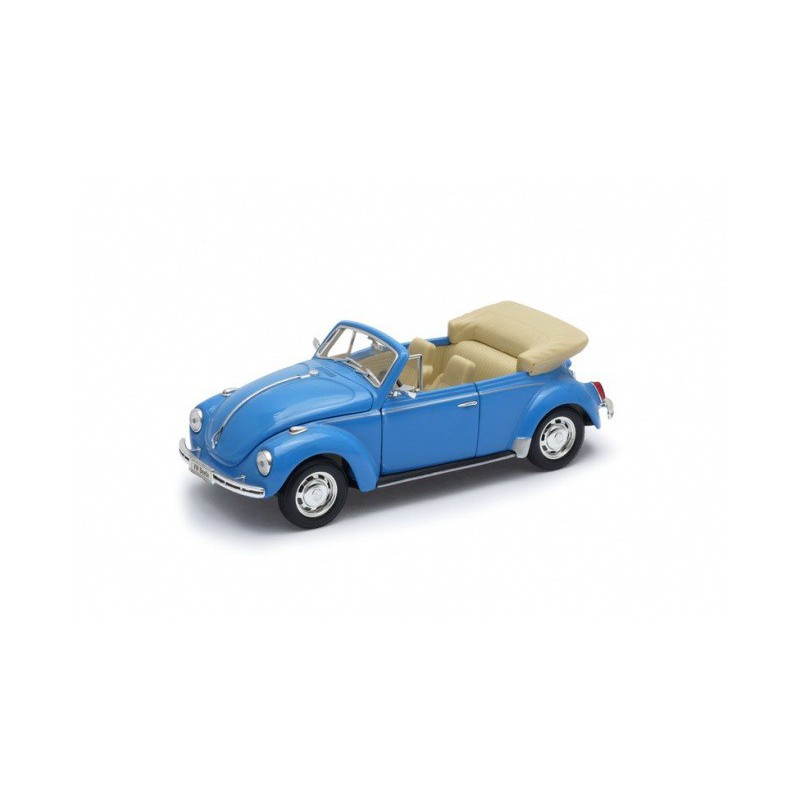 VW Kever Cabriolet (blauw), 1:24, Welly