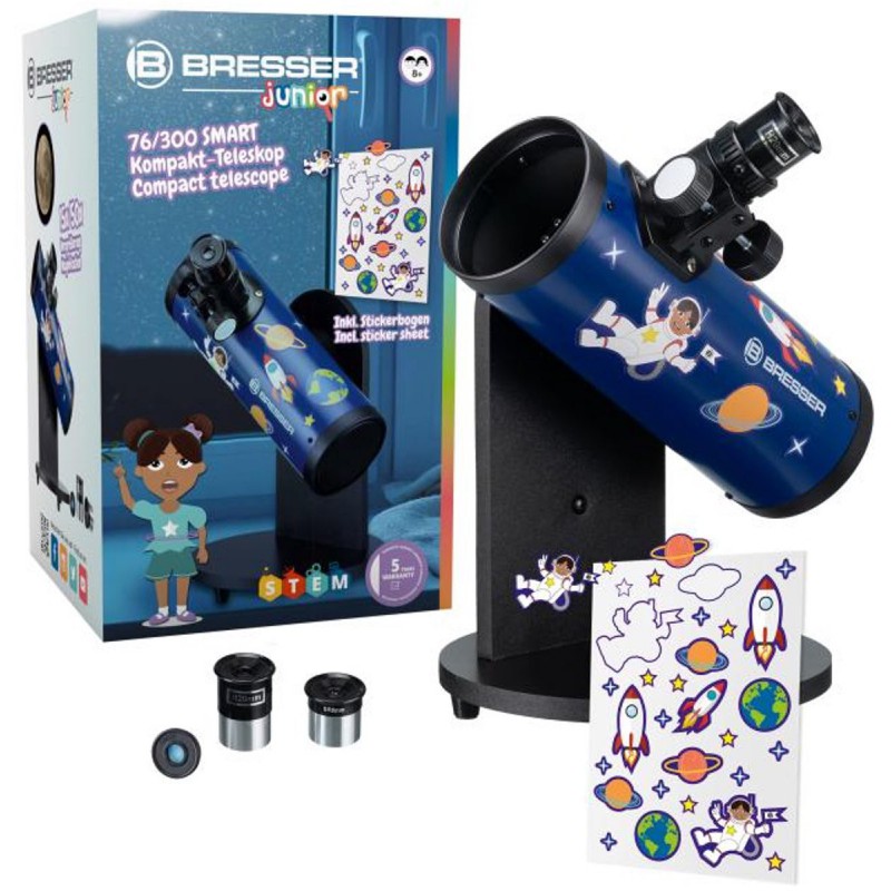 Bresser junior, compact telescoop 76/300 SMART