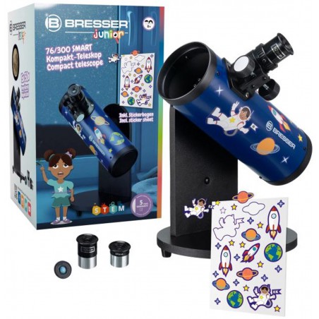Bresser junior, compact telescoop 76/300 SMART