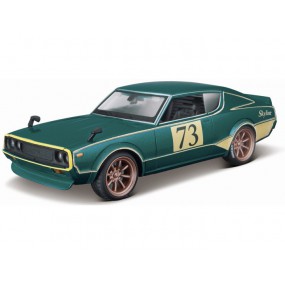 Nissan Skyline 2000 GTR #73 (TOYKO MOD) 1973 (metaal groen), 1:24, Maisto