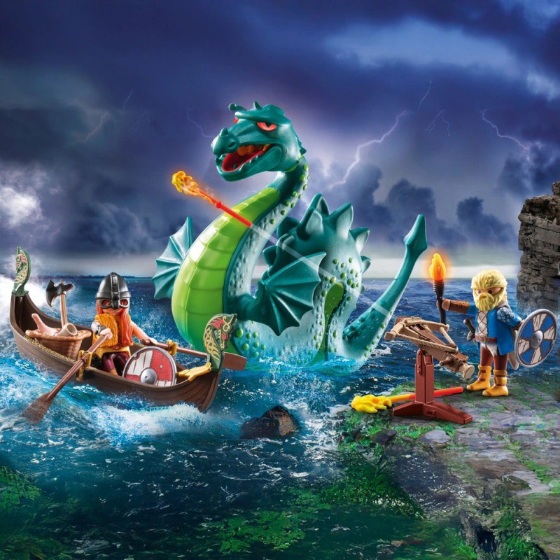 Playmobil - 71830 Vikingen met zeemonster