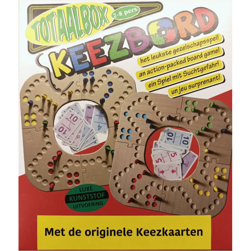 Keezbord totaalbox 2-8 spelers kunststof