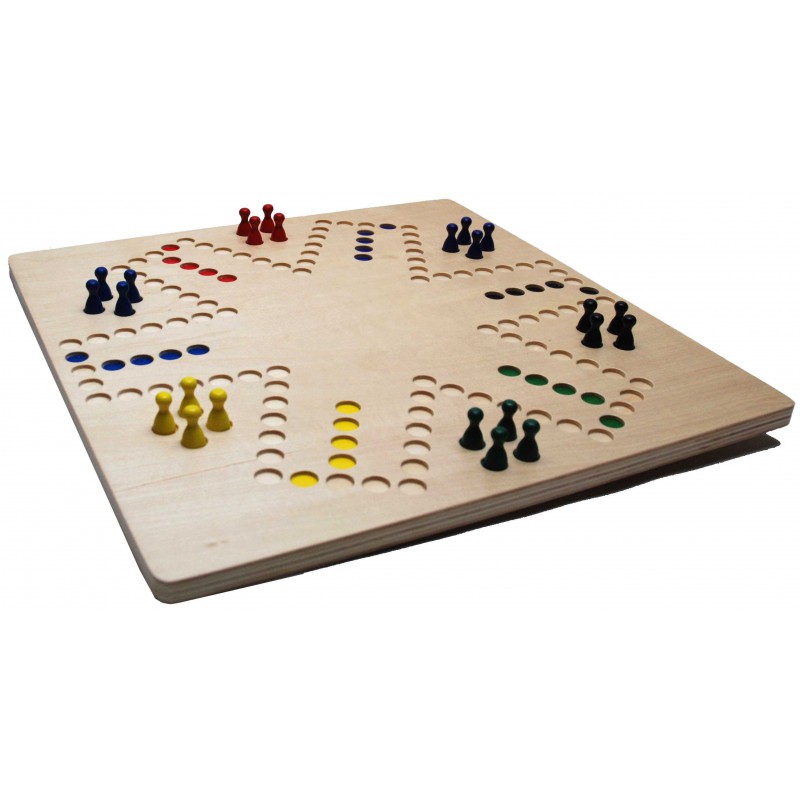 Keezbord 4 of 6 personen Hot Games dubbelzijdig speelbord