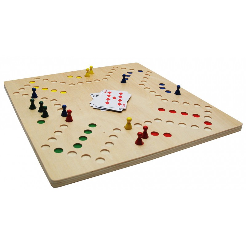 Keezbord 4 of 6 personen Hot Games dubbelzijdig speelbord