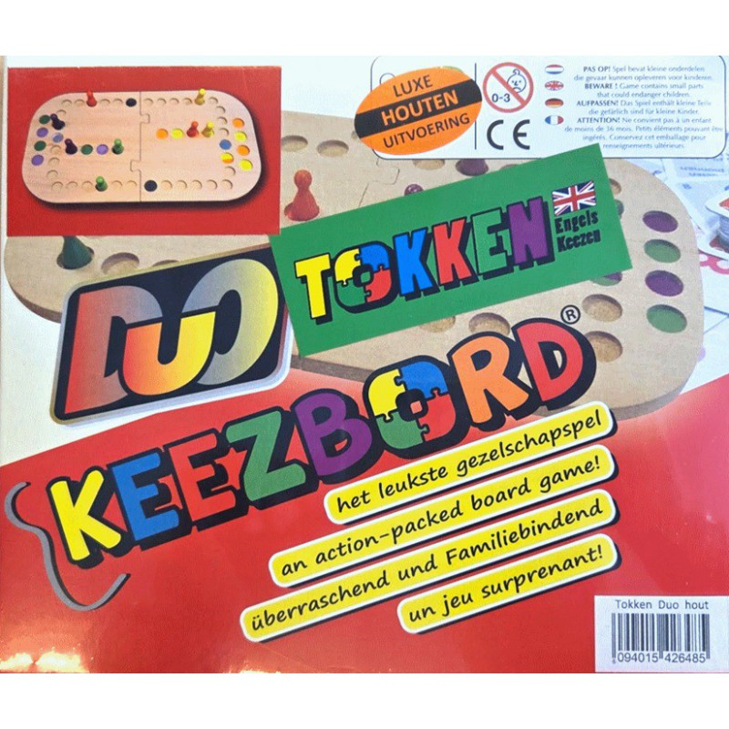 Tokken duo hout tweepersoons spel