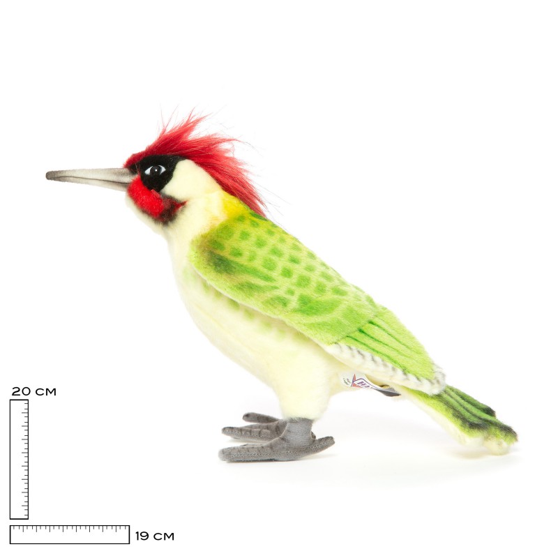 Groene specht met rode kuif, 27 cm - Hansa Creation