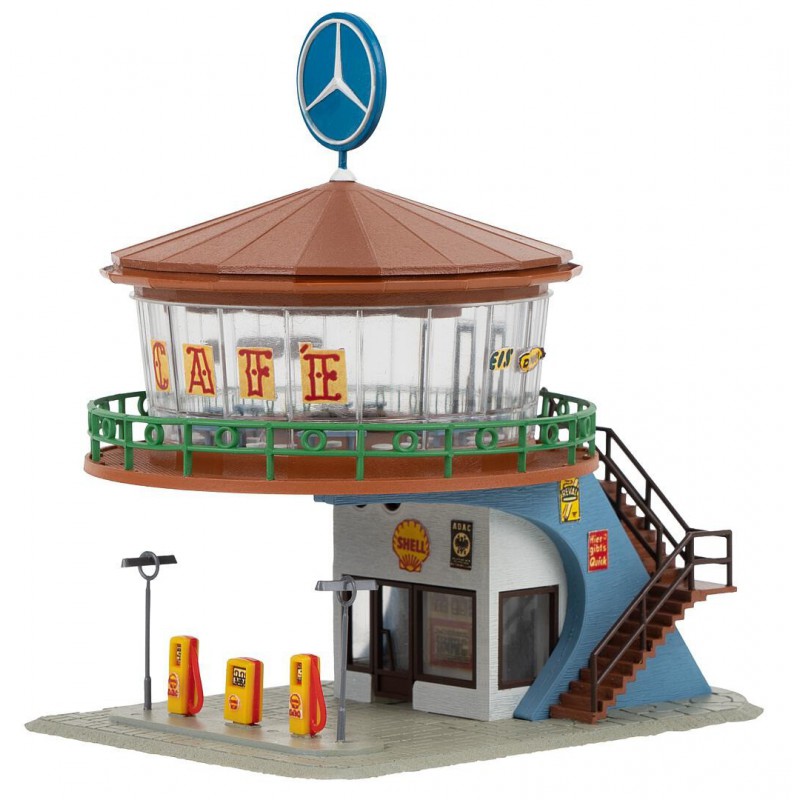 Wegrestaurant/Tankstation, H0 1:87, Faller