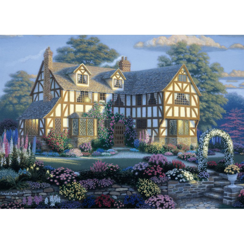 Tudor cottage, 1000 stukjes Alipson puzzel