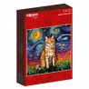 Orange Tabby by night, 1000 stukjes Alipson puzzel