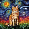 Orange Tabby by night, 1000 stukjes Alipson puzzel