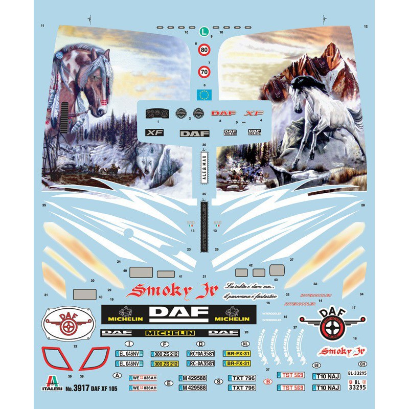 DAF XF105 SMOKY JR, 1:24, Italeri
