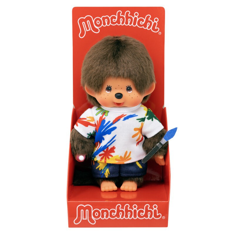 Monchhichi, Jongen kunstenaar (20cm)