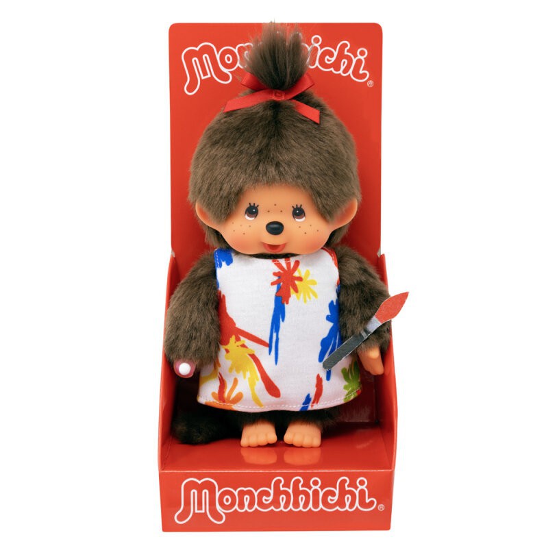 Monchhichi, Meisje kunstenaar (20cm)