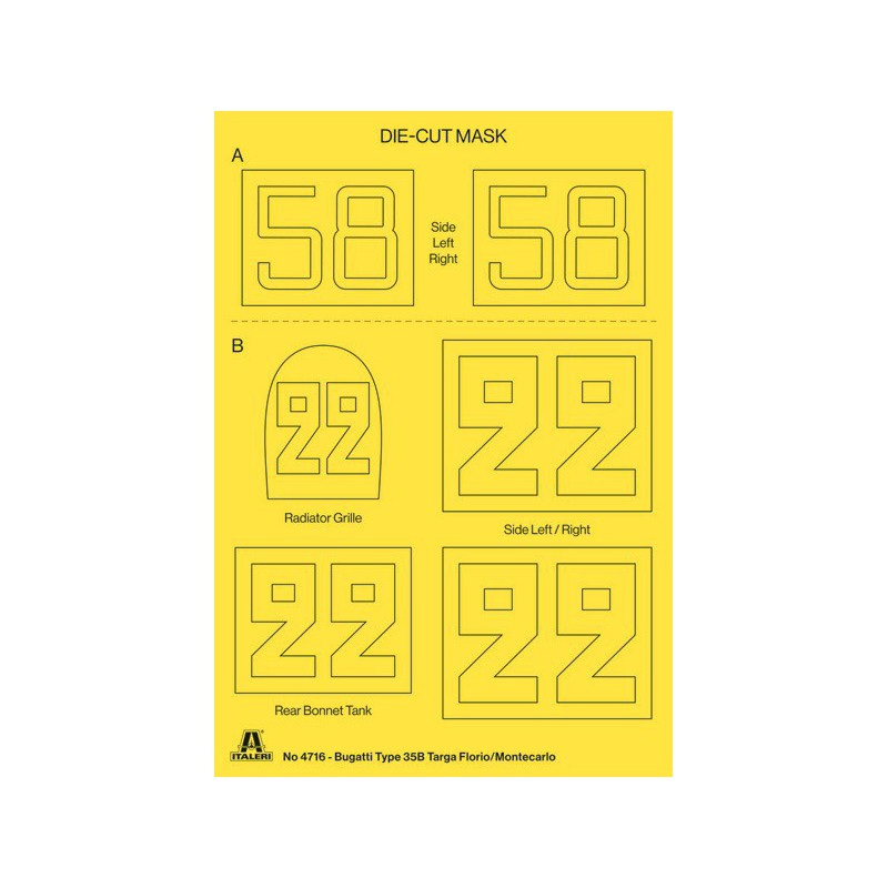 Bugatti T35B Targa F/GP Monaco, 1:12, Italeri