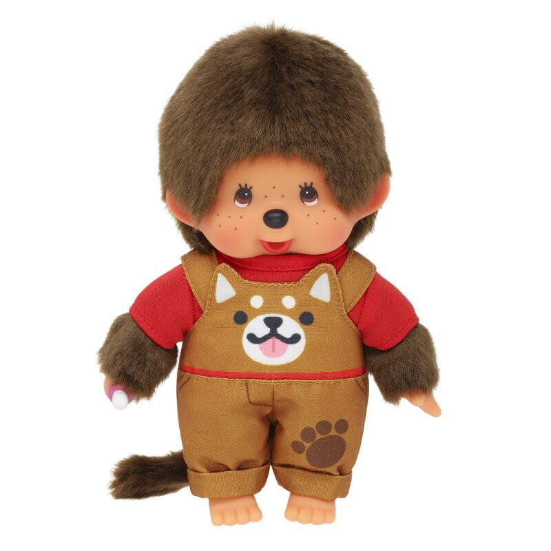 Monchhichi, Jongen tuinbroek hond (20cm)