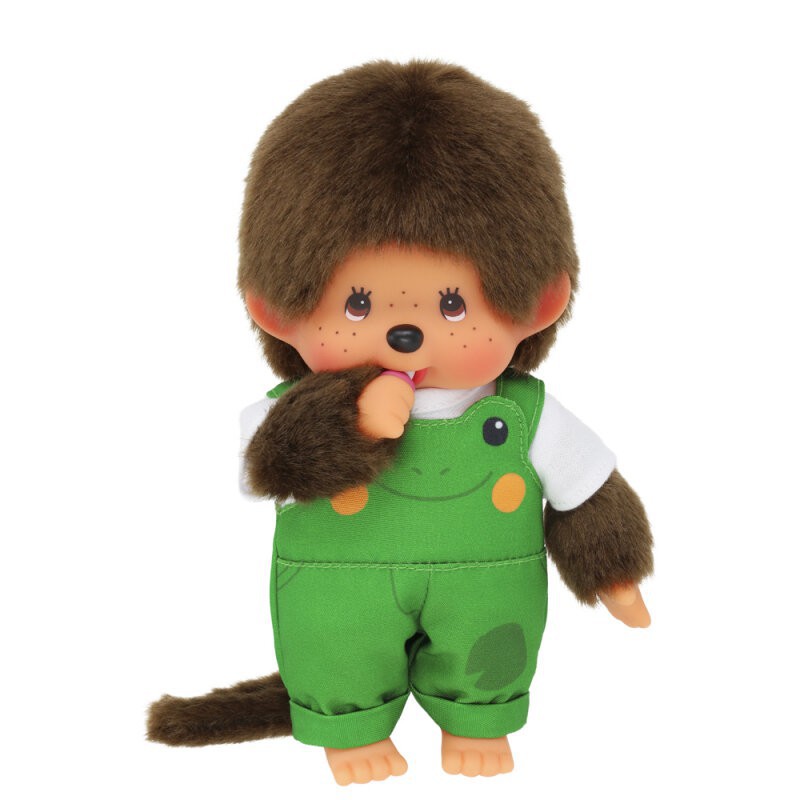 Monchhichi, Jongen tuinbroek kikker (20cm)