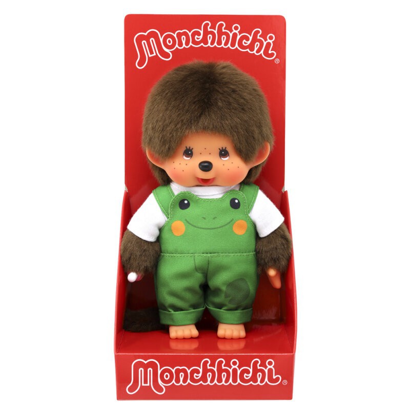 Monchhichi, Jongen tuinbroek kikker (20cm)