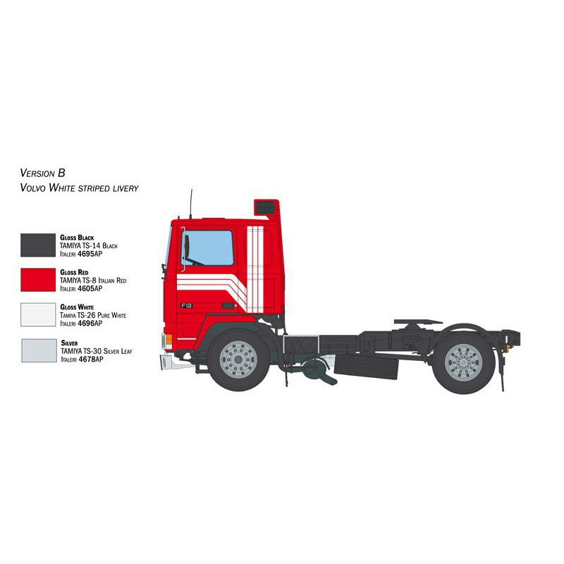 Volvo F12 Intercooler low roof, 1:24, Italeri