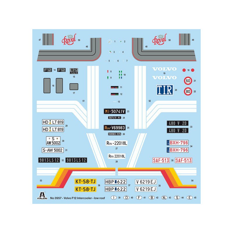Volvo F12 Intercooler low roof, 1:24, Italeri