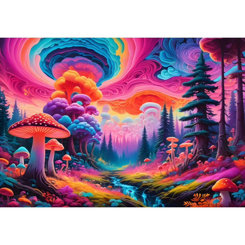 Mushroom Forest 1000 stukjes Alipson puzzel