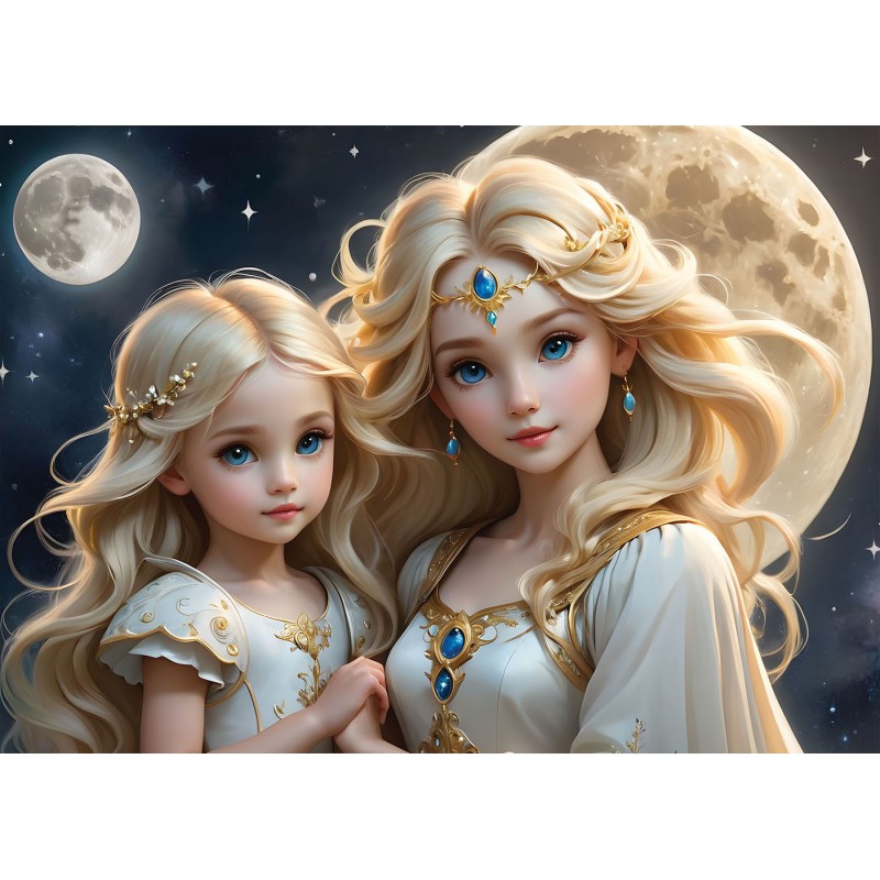 De zon en de Maan 2x500 stukjes Alipson puzzel