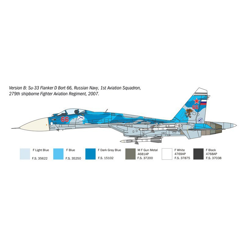 Sukhoi SU-27 D "sea flanker" 1:72, Italeri