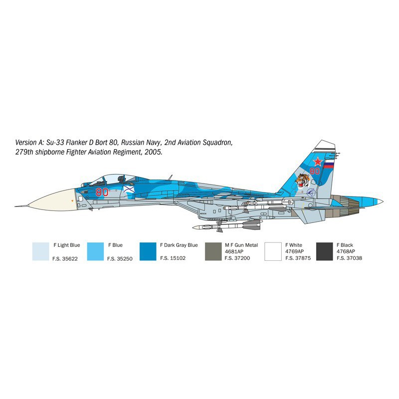 Sukhoi SU-27 D "sea flanker" 1:72, Italeri
