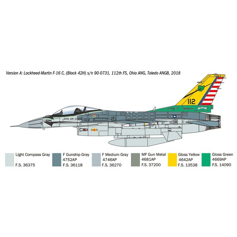 F-16C Fighting Falcon (war thunder) 1:48, Italeri