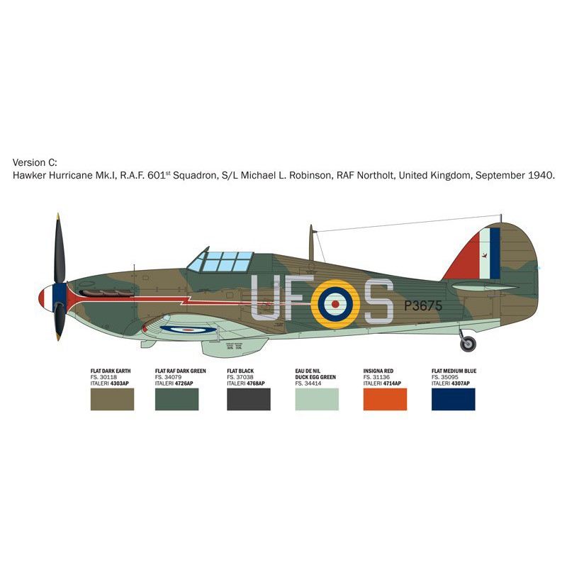 Hurricane MK.1 Aces 1:48, Italeri