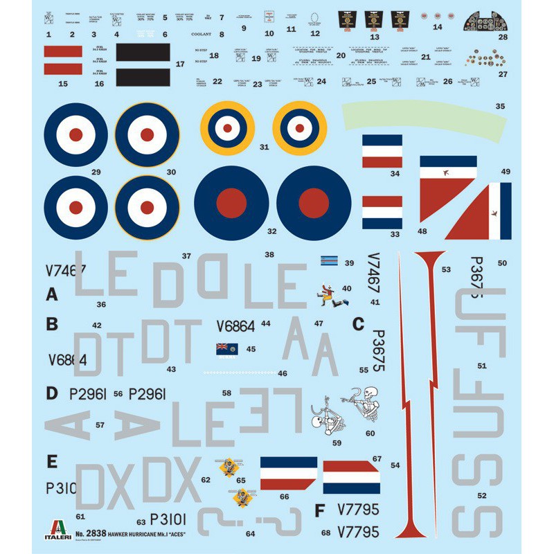 Hurricane MK.1 Aces 1:48, Italeri