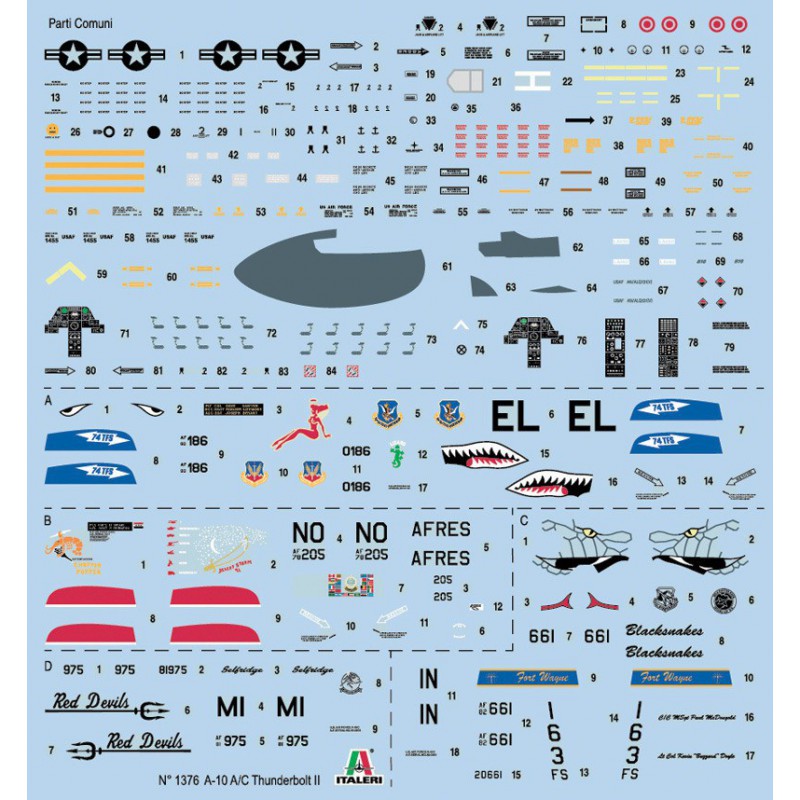 A-10 A/C Thunderbolt II 1:72, Italeri