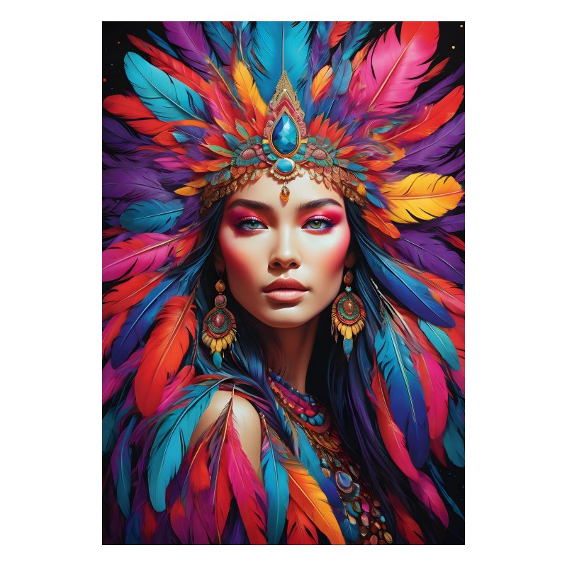 Indian Beauty Bluebird Puzzle 1000stukjes