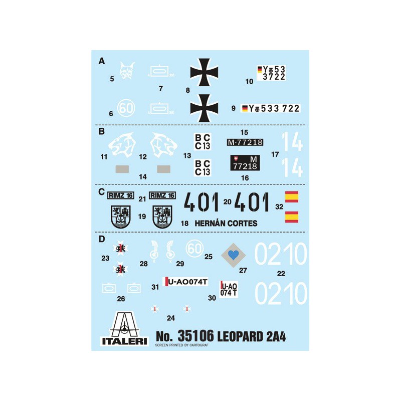 Leopard 2A4 (war thunder) 1:35, Italeri