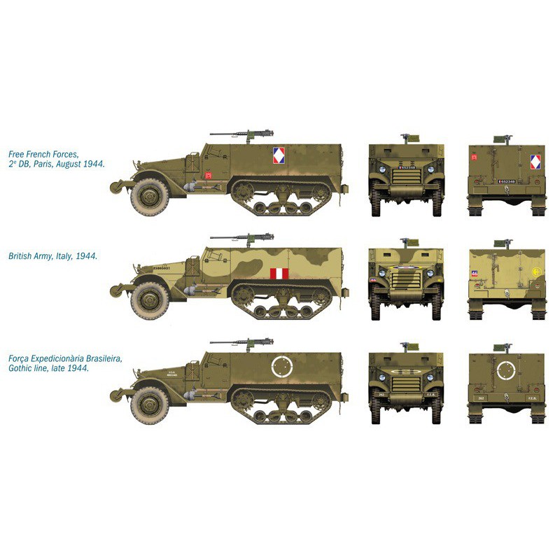 2x M3A1 Half Track 1:72, Italeri