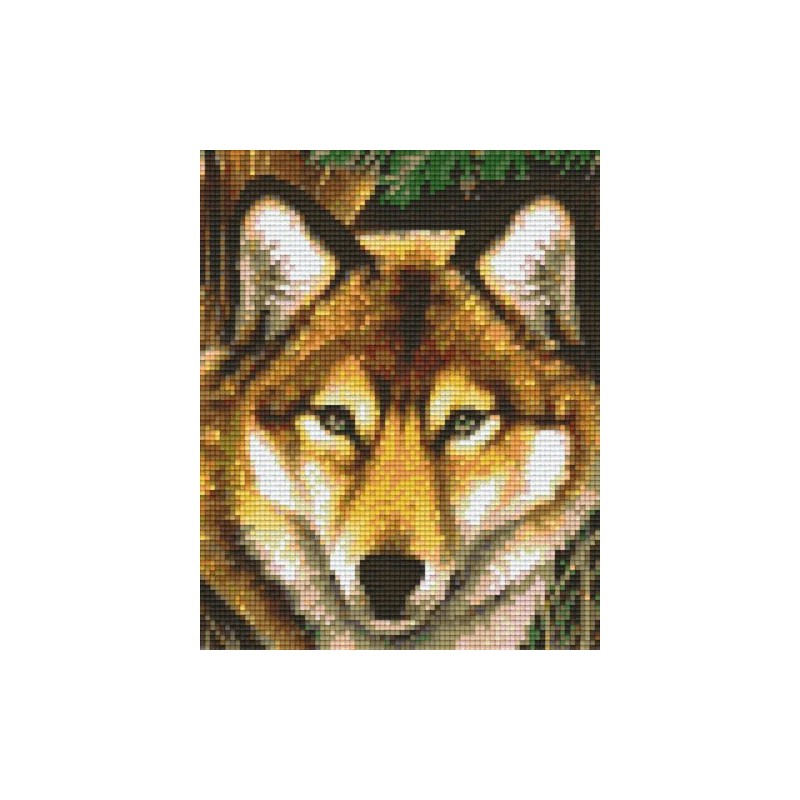 Pixel hobby, Patroon voor 4 basisplaten - Wolf