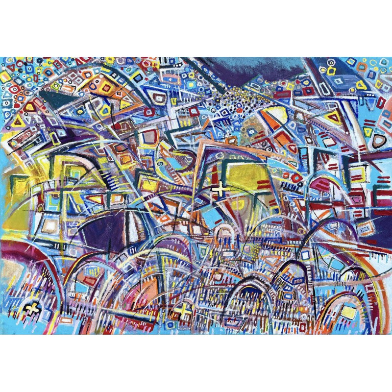 Curve Tensions Enjoy Puzzle 1000stukjes  Afm. 48x68cm