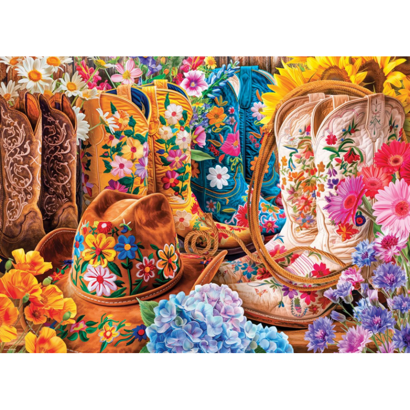 Cowgirl boots by Lars Stewart 1000stukjes, eurographics puzzel,