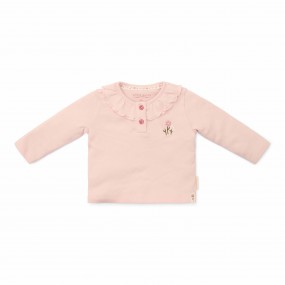 T-shirt lange mouw, lichtroze - Fairy Garden - Little Dutch