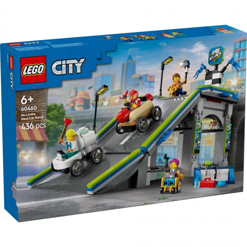 LEGO City - 60460 Great Vehicles: Snelle schans voor raceauto's