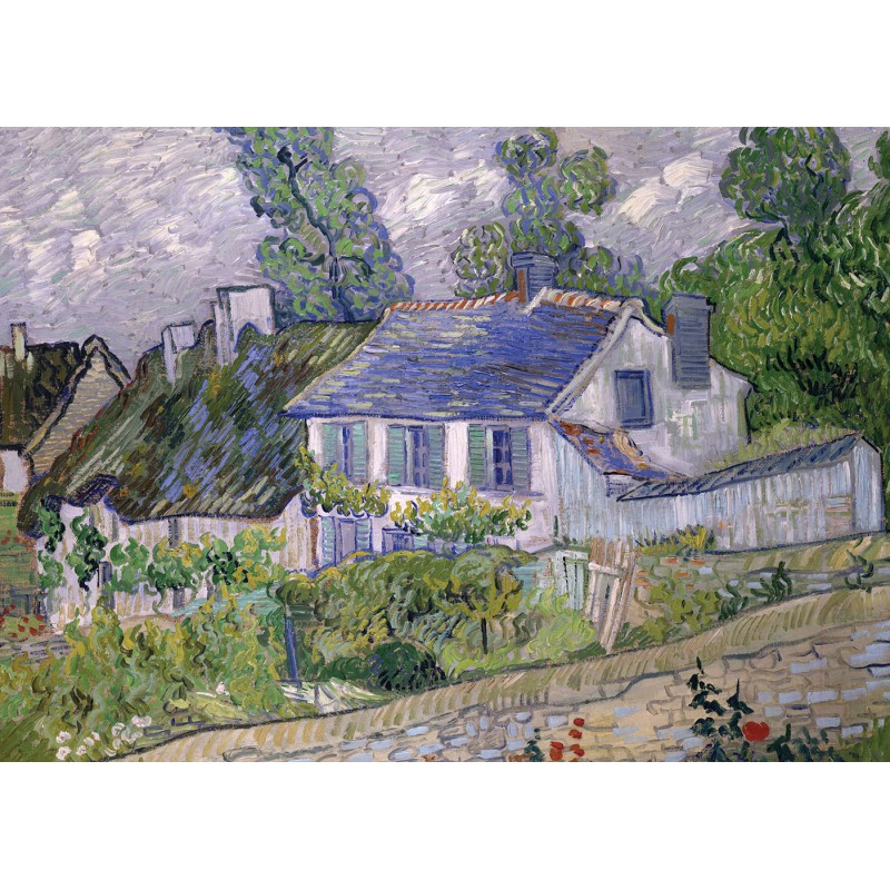 Van Gogh: Sterrennacht en Huizen in Auvers, 2x500 stukjes, Grafika