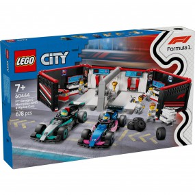 LEGO City - 60444 Formula 1: Garage met Mercedes-AMG en Alpine auto's