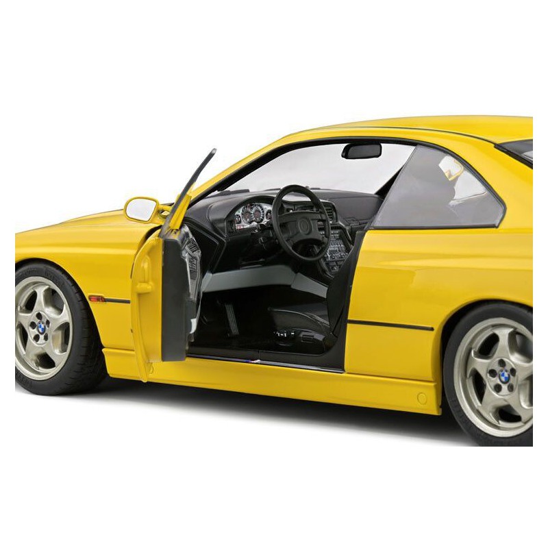 BMW 850 (E31) CSI '90 (geel) - 1:18 - Solido
