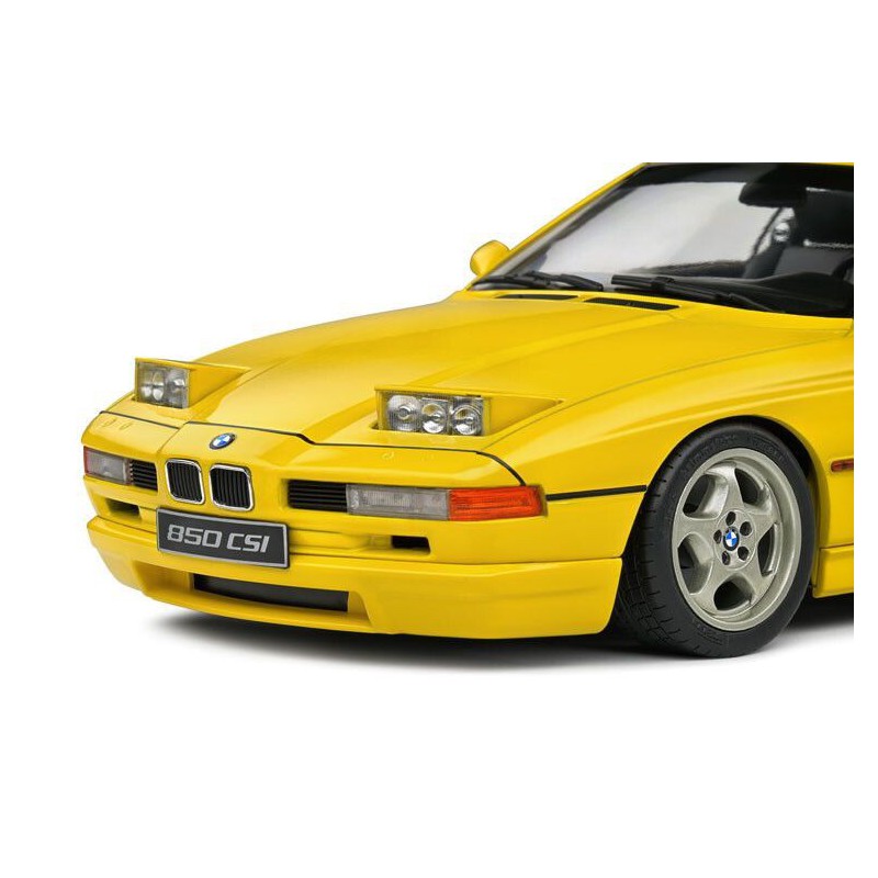 BMW 850 (E31) CSI '90 (geel) - 1:18 - Solido