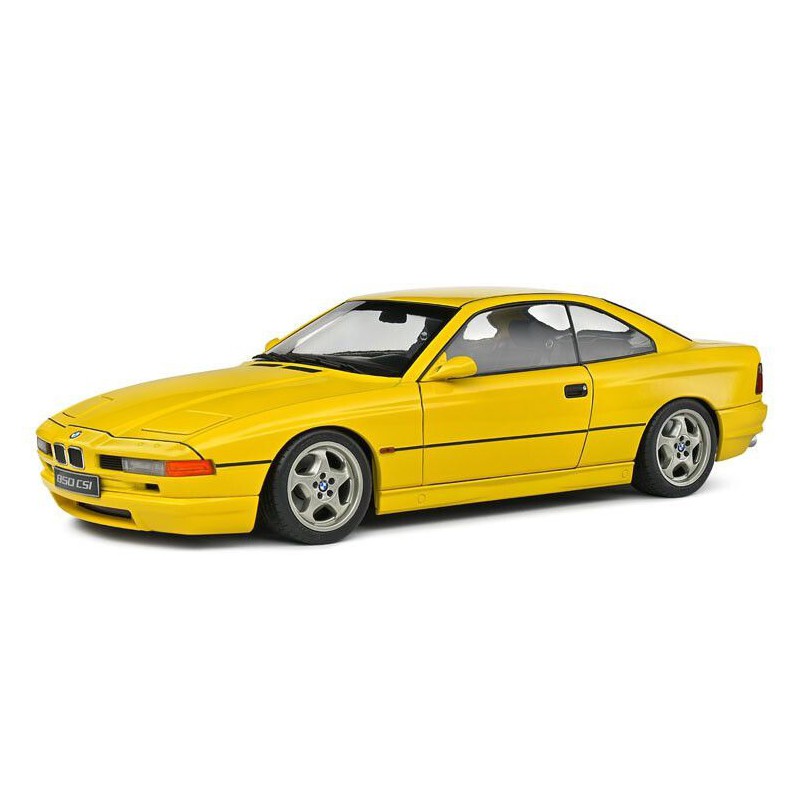 BMW 850 (E31) CSI '90 (geel) - 1:18 - Solido
